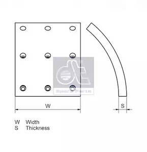 Фото 135001 Комплект колодки тормозной накладки DT SPARE PARTS {forloop.counter}}