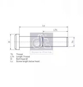 Фото 440087 Болт DT SPARE PARTS {forloop.counter}}