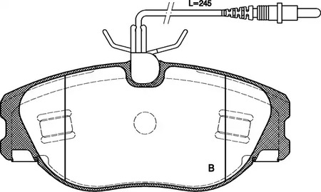 Фото BPA030544 Комплект тормозных колодок OPEN PARTS {forloop.counter}}