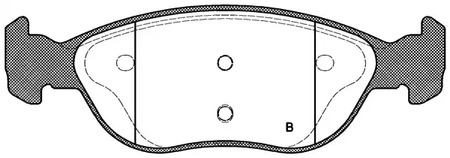 Фото BPA058700 Комплект тормозных колодок OPEN PARTS {forloop.counter}}