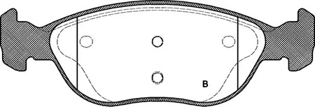 Фото BPA058722 Комплект тормозных колодок OPEN PARTS {forloop.counter}}