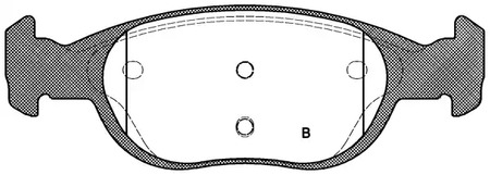 Фото BPA058810 Комплект тормозных колодок OPEN PARTS {forloop.counter}}