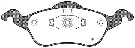 Фото BPA069100 Комплект тормозных колодок OPEN PARTS {forloop.counter}}