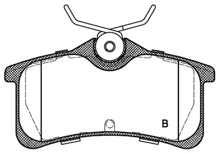 Фото BPA105002 Комплект тормозных колодок OPEN PARTS {forloop.counter}}