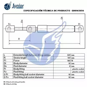 Фото GH0143854 Газовая пружина JUNIOR {forloop.counter}}