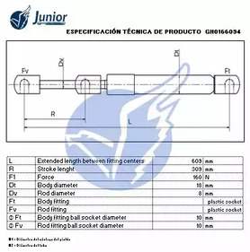 Фото GH0166094 Газовая пружина JUNIOR {forloop.counter}}