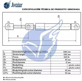 Фото GH0236464 Газовая пружина JUNIOR {forloop.counter}}