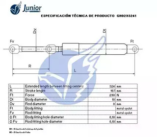 Фото GH0293241 Газовая пружина JUNIOR {forloop.counter}}