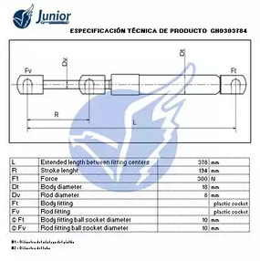 Фото GH0303784 Газовая пружина JUNIOR {forloop.counter}}