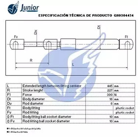 Фото GH0304454 Газовая пружина JUNIOR {forloop.counter}}