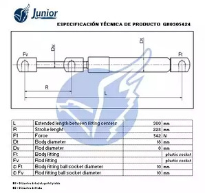 Фото GH0305424 Газовая пружина JUNIOR {forloop.counter}}