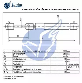 Фото GH0335054 Газовая пружина JUNIOR {forloop.counter}}