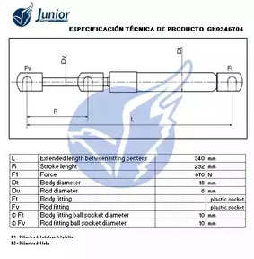 Фото GH0346704 Газовая пружина JUNIOR {forloop.counter}}