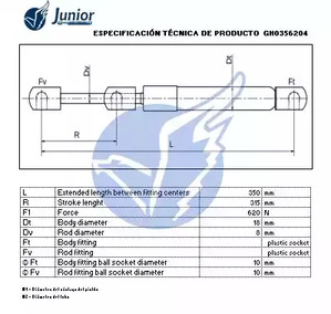 Фото GH0356204 Газовая пружина JUNIOR {forloop.counter}}