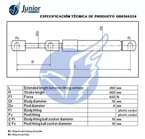 Фото GH0366224 Газовая пружина JUNIOR {forloop.counter}}