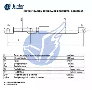 Фото GH0373052 Газовая пружина JUNIOR {forloop.counter}}