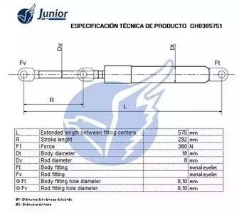 Фото GH0385751 Газовая пружина JUNIOR {forloop.counter}}