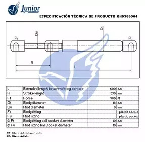 Фото GH0386904 Газовая пружина JUNIOR {forloop.counter}}