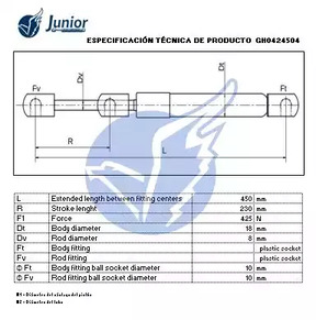 Фото GH0424504 Газовая пружина JUNIOR {forloop.counter}}