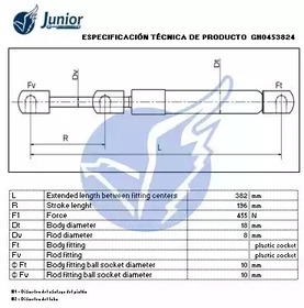 Фото GH0453824 Газовая пружина JUNIOR {forloop.counter}}