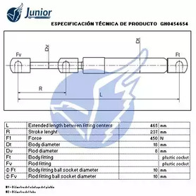 Фото GH0454654 Газовая пружина JUNIOR {forloop.counter}}