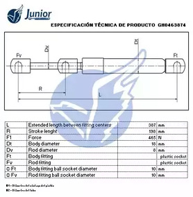 Фото GH0463874 Газовая пружина JUNIOR {forloop.counter}}