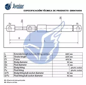 Фото GH0474484 Газовая пружина JUNIOR {forloop.counter}}