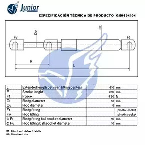 Фото GH0494104 Газовая пружина JUNIOR {forloop.counter}}