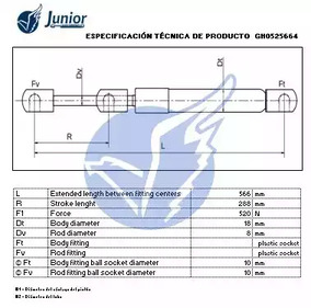 Фото GH0525664 Газовая пружина JUNIOR {forloop.counter}}