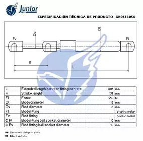 Фото GH0553054 Газовая пружина JUNIOR {forloop.counter}}