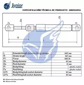 Фото GH0582854 Газовая пружина JUNIOR {forloop.counter}}