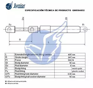 Фото GH0584852 Газовая пружина JUNIOR {forloop.counter}}