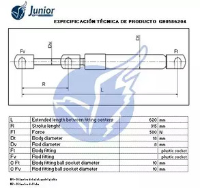 Фото GH0586204 Газовая пружина JUNIOR {forloop.counter}}