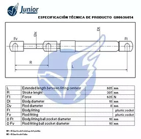 Фото GH0636054 Газовая пружина JUNIOR {forloop.counter}}