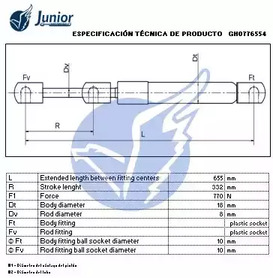 Фото GH0776554 Газовая пружина JUNIOR {forloop.counter}}