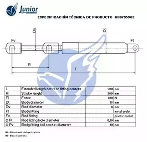 Фото GH0795902 Газовая пружина JUNIOR {forloop.counter}}