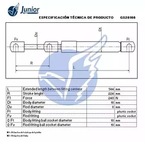 Фото GS28108 Газовая пружина JUNIOR {forloop.counter}}