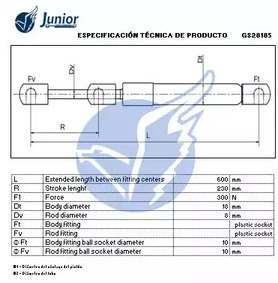 Фото GS28185 Газовая пружина JUNIOR {forloop.counter}}