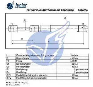 Фото GS28258 Газовая пружина JUNIOR {forloop.counter}}