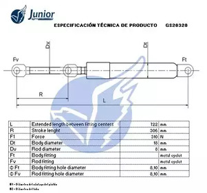 Фото GS28328 Газовая пружина JUNIOR {forloop.counter}}