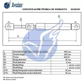 Фото GS28335 Газовая пружина JUNIOR {forloop.counter}}