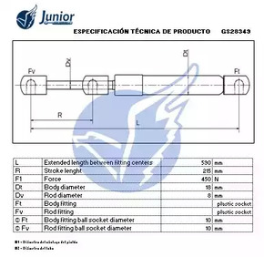 Фото GS28349 Газовая пружина JUNIOR {forloop.counter}}