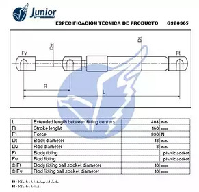 Фото GS28365 Газовая пружина JUNIOR {forloop.counter}}