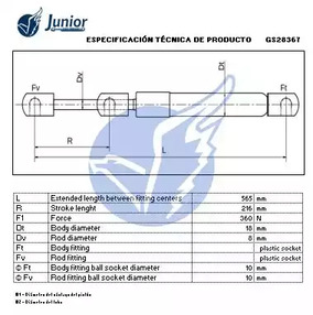 Фото GS28367 Газовая пружина JUNIOR {forloop.counter}}