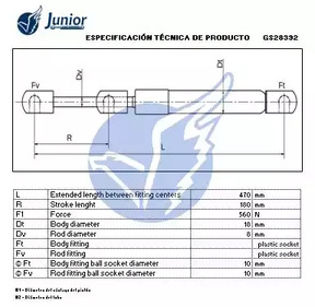 Фото GS28392 Газовая пружина JUNIOR {forloop.counter}}