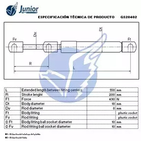 Фото GS28402 Газовая пружина JUNIOR {forloop.counter}}