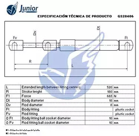 Фото GS28406 Газовая пружина JUNIOR {forloop.counter}}