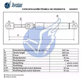 Фото GS28517 Газовая пружина JUNIOR {forloop.counter}}