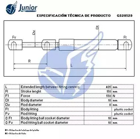 Фото GS28529 Газовая пружина JUNIOR {forloop.counter}}