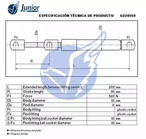 Фото GS28568 Газовая пружина JUNIOR {forloop.counter}}